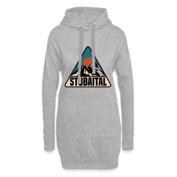 Stubaital 02 - Hoodie-Kleid - Grau meliert - Vorne
