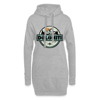 Dolomiten Dolomiti - Hoodie-Kleid - Grau meliert - Vorne