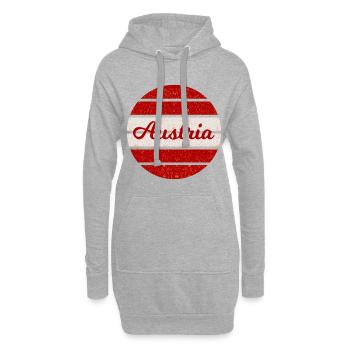 Zuhause in Austria - Hoodie-Kleid - Grau meliert - Vorne