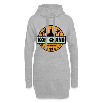 Koh Chang Thailand - Hoodie-Kleid - Grau meliert - Vorne