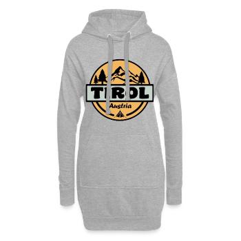 Tirol - Hoodie-Kleid - Grau meliert - Vorne