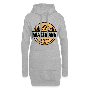 Watzmann - Hoodie-Kleid - Grau meliert - Vorne