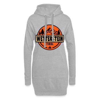 Wetterstein - Hoodie-Kleid - Grau meliert - Vorne