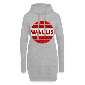 Die Heimat Wallis - Hoodie-Kleid - Grau meliert - Vorne
