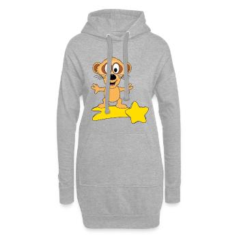 ERDMÄNNCHEN - STERNSCHNUPPE - SURFER - TIER - Hoodie-Kleid - Grau meliert - Vorne