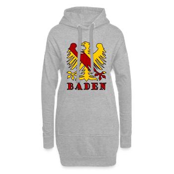 Les habitants de Baden au sud - Sweat-shirt à capuche long Femme - gris chiné - Devant