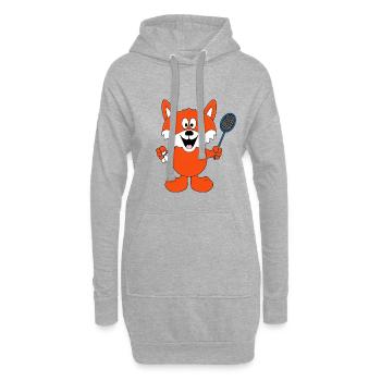 FEDERBALL - FUCHS - Hoodie-Kleid - Grau meliert - Vorne