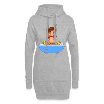 PFERD - PONY - BADEWANNE - Hoodie-Kleid - Grau meliert - Vorne