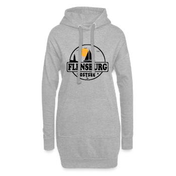 Flensburg - Hoodie-Kleid - Grau meliert - Vorne