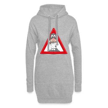 ACHTUNG MAULWURF - Hoodie-Kleid - Grau meliert - Vorne