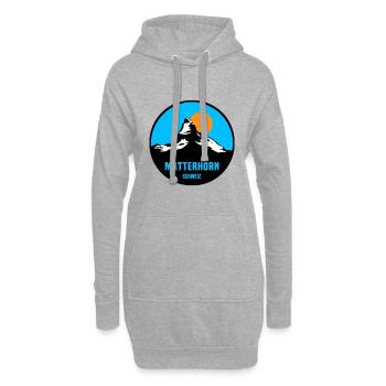 Matterhorn Schweiz - Hoodie-Kleid - Grau meliert - Vorne