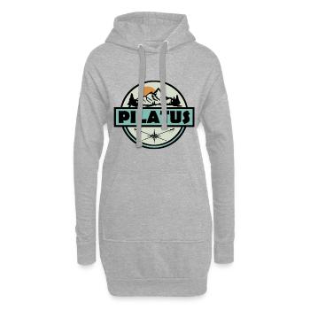 Pilatus Suisse - Sweat-shirt à capuche long Femme - gris chiné - Devant