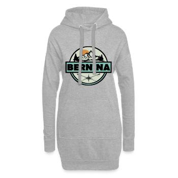 Bernina Schweiz - Hoodie-Kleid - Grau meliert - Vorne