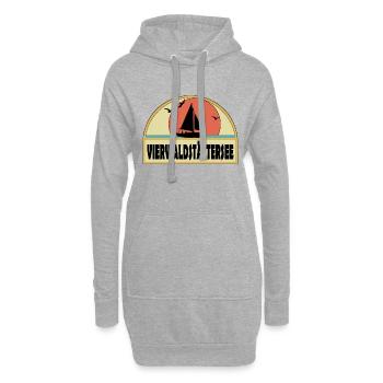 Vierwaldstättersee - Hoodie-Kleid - Grau meliert - Vorne