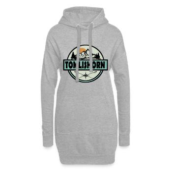 Tomlishorn Schweiz - Hoodie-Kleid - Grau meliert - Vorne