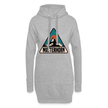 Matterhorn Schweiz - Hoodie-Kleid - Grau meliert - Vorne