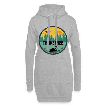 Thunersee - Hoodie-Kleid - Grau meliert - Vorne