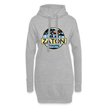 Zaton Camping - Hoodie-Kleid - Grau meliert - Vorne