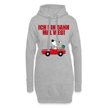 HUND - AUTO - Hoodie-Kleid - Grau meliert - Vorne