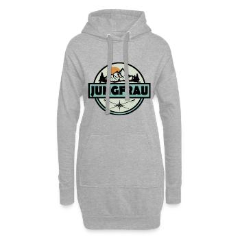 Jungfrau Schweiz - Hoodie-Kleid - Grau meliert - Vorne