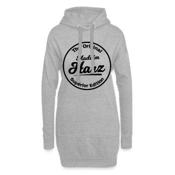 Die Heimat Harz - Hoodie-Kleid - Grau meliert - Vorne