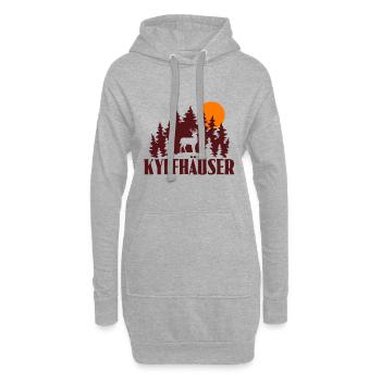 Kyffhäuser - Hoodie-Kleid - Grau meliert - Vorne