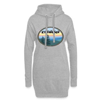Kyffhäuser - Hoodie-Kleid - Grau meliert - Vorne