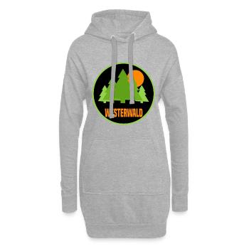 Westerwald orange - Hoodie-Kleid - Grau meliert - Vorne
