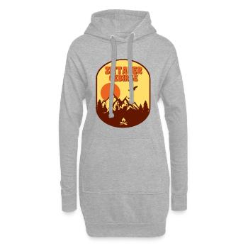 Zittauer Gebirge - Hoodie-Kleid - Grau meliert - Vorne
