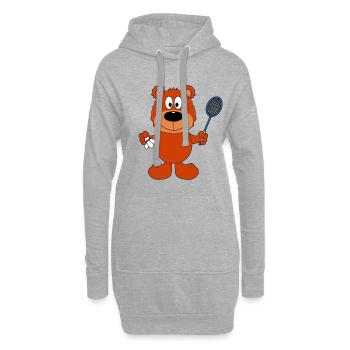 TEDDYBÄR - BÄR - TEDDY - Hoodie-Kleid - Grau meliert - Vorne