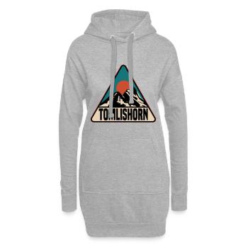 Tomlishorn, Suisse - Sweat-shirt à capuche long Femme - gris chiné - Devant