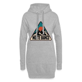 Monte Bianco - Hoodie-Kleid - Grau meliert - Vorne