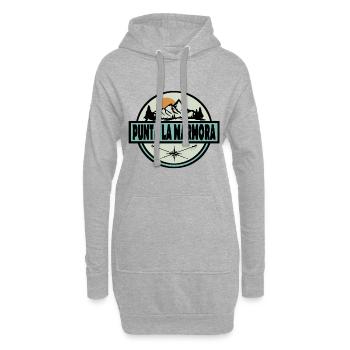Punta La Marmora - Hoodie-Kleid - Grau meliert - Vorne