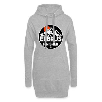 Elbrus Finisher - Hoodie-Kleid - Grau meliert - Vorne