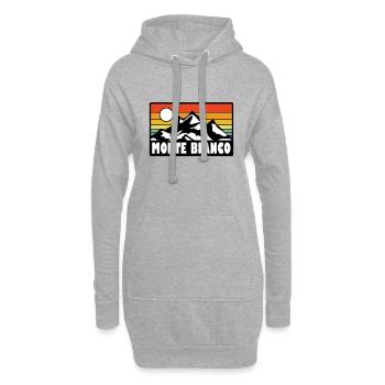 Monte Bianco - Hoodie-Kleid - Grau meliert - Vorne