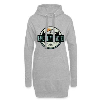 Alpes Maritimes 02 - Hoodie-Kleid - Grau meliert - Vorne