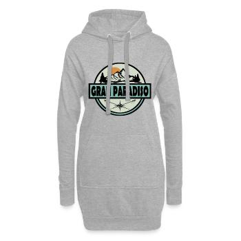 Grand Paradis - Sweat-shirt à capuche long Femme - gris chiné - Devant