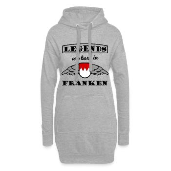 Les héros de Franconie - Sweat-shirt à capuche long Femme - gris chiné - Devant