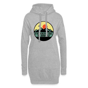 Fränkische Schweiz - Hoodie-Kleid - Grau meliert - Vorne
