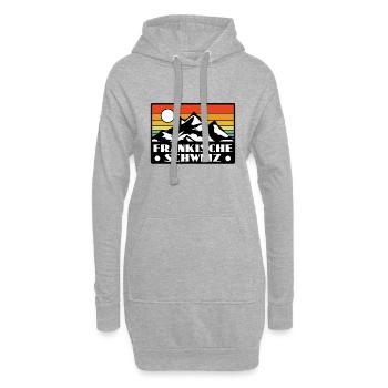 Fränkische Schweiz - Hoodie-Kleid - Grau meliert - Vorne