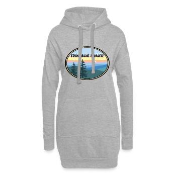 Fränkische Schweiz - Hoodie-Kleid - Grau meliert - Vorne
