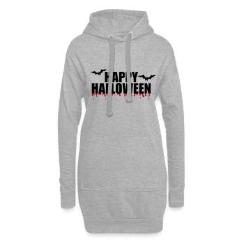 HAPPY HALLOWEEN - Hoodie-Kleid - Grau meliert - Vorne