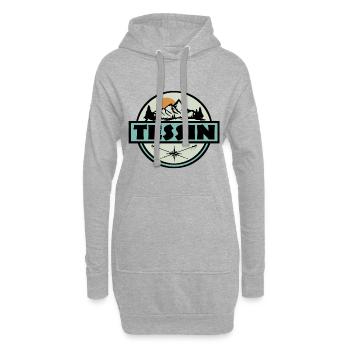 Tessin - Hoodie-Kleid - Grau meliert - Vorne