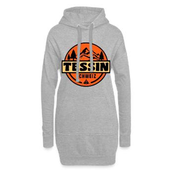 Tessin - Hoodie-Kleid - Grau meliert - Vorne