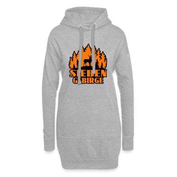 Siebengebirge - Hoodie-Kleid - Grau meliert - Vorne
