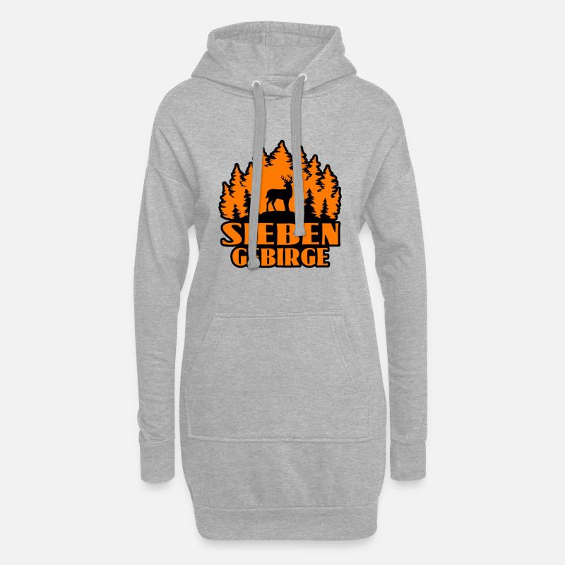 Siebengebirge - Hoodie-Kleid - Grau meliert