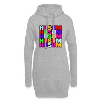 Husum - Hoodie-Kleid - Grau meliert - Vorne