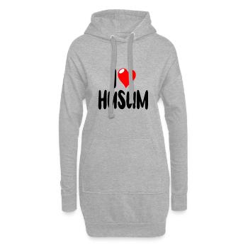 Husum - Hoodie-Kleid - Grau meliert - Vorne