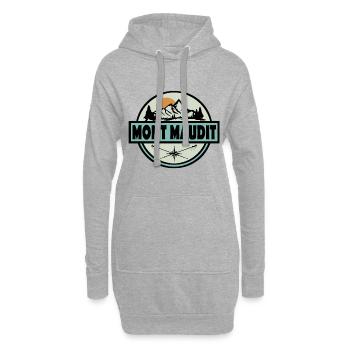 Mont Maudit - Hoodie-Kleid - Grau meliert - Vorne