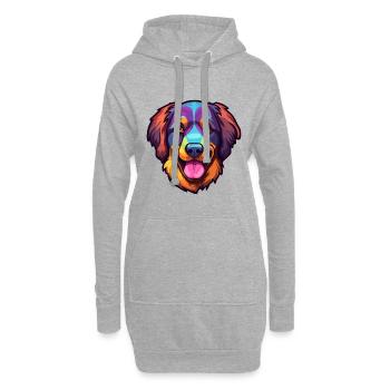 Karst Schäferhund Rasse Cartoon Kawaii Illustrati - Hoodie-Kleid - Grau meliert - Vorne